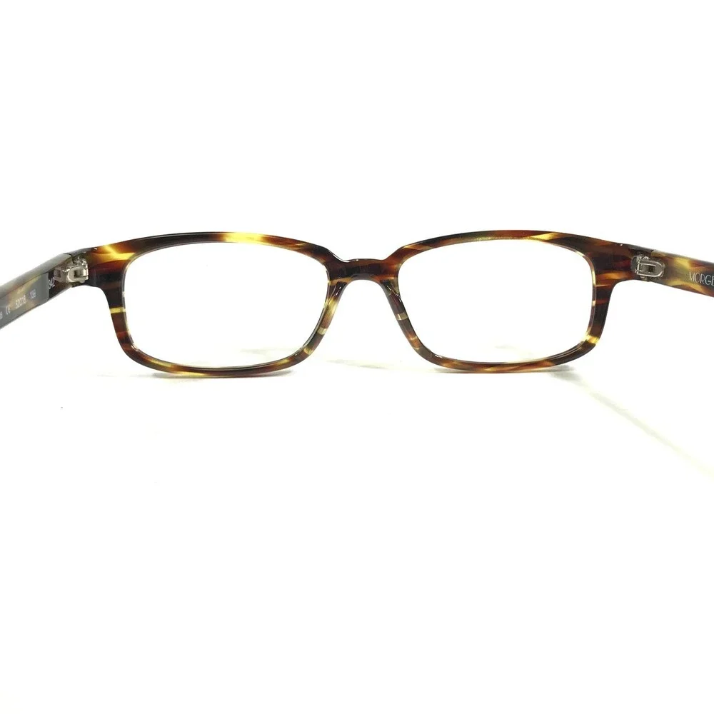Morgenthal Frederics Eyeglasses Frames 139 342 Brown Horn Rectangular 52-18-139